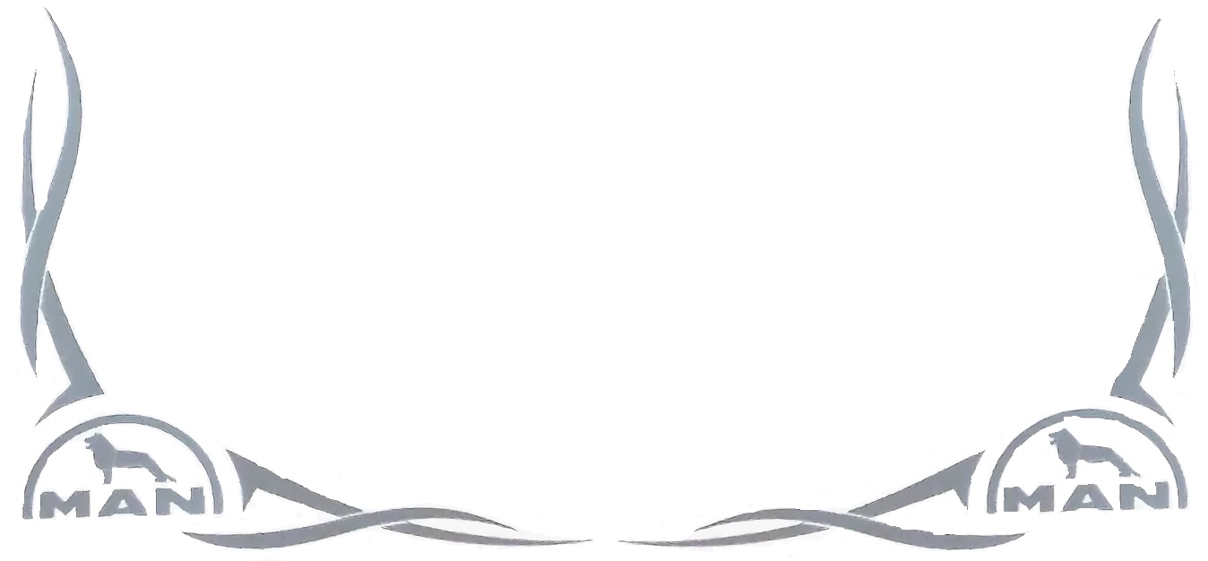 наклейка ман серебро