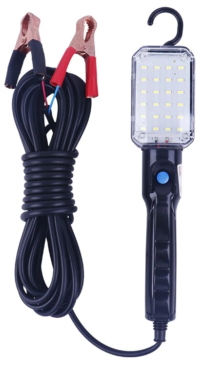 лампа переносная 5м led с крокодилами