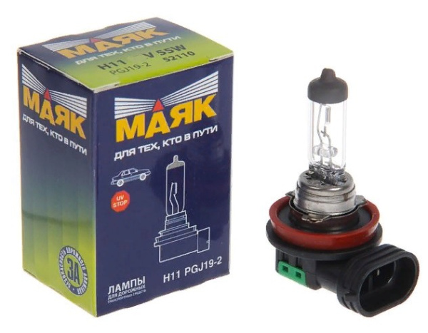 автолампа маяк h11 24