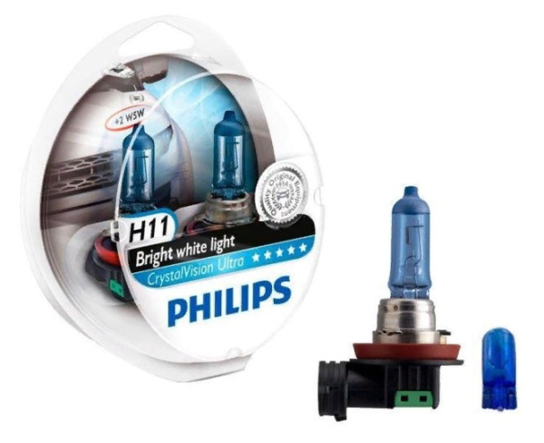Автолампа philips h11 crystal vision