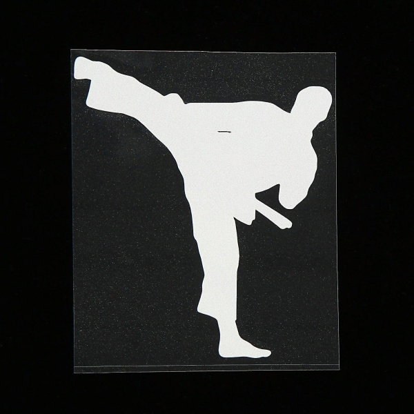 наклейка каратист