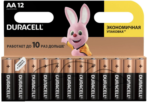 батарейка duracell AA 12